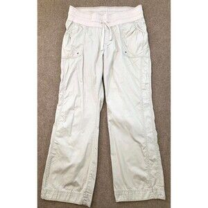 Liz Lange‎ Maternity Cargo Pants Size 14 Wide Straight Leg Stretch Cotton